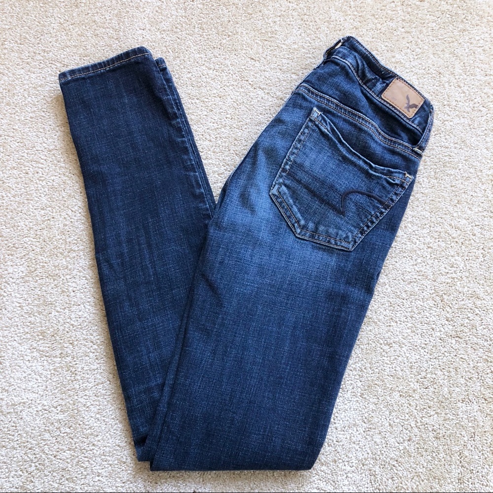 American Eagle | Dark Wash Super Stretch Jeggings